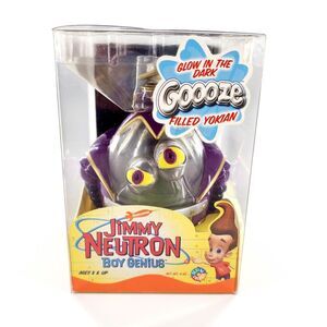 Jimmy Neutron Boy Genius Glow In The Dark Goooze Filled Yokian Figure New Sealed